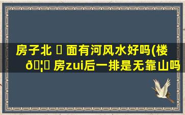 房子北 ☘ 面有河风水好吗(楼 🦍 房zui
后一排是无靠山吗)